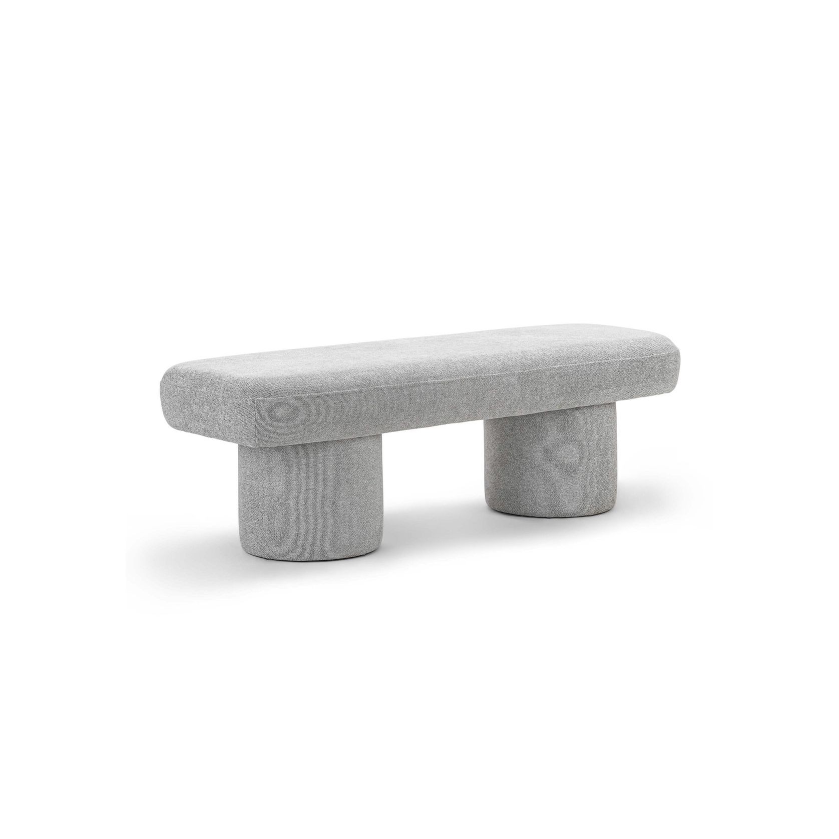 Nico 140cm Bench Seat | Hail Grey gallery detail image