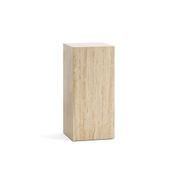 Cubie Plinth Medium | Cream Travertine gallery detail image