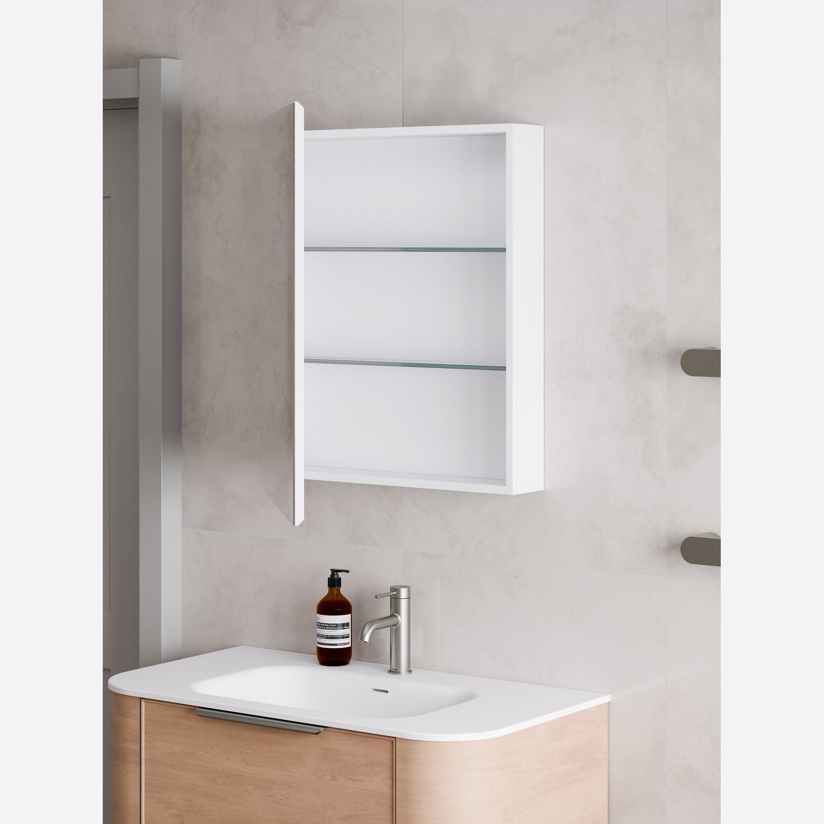 Pavia 600 Mirror Cabinet gallery detail image