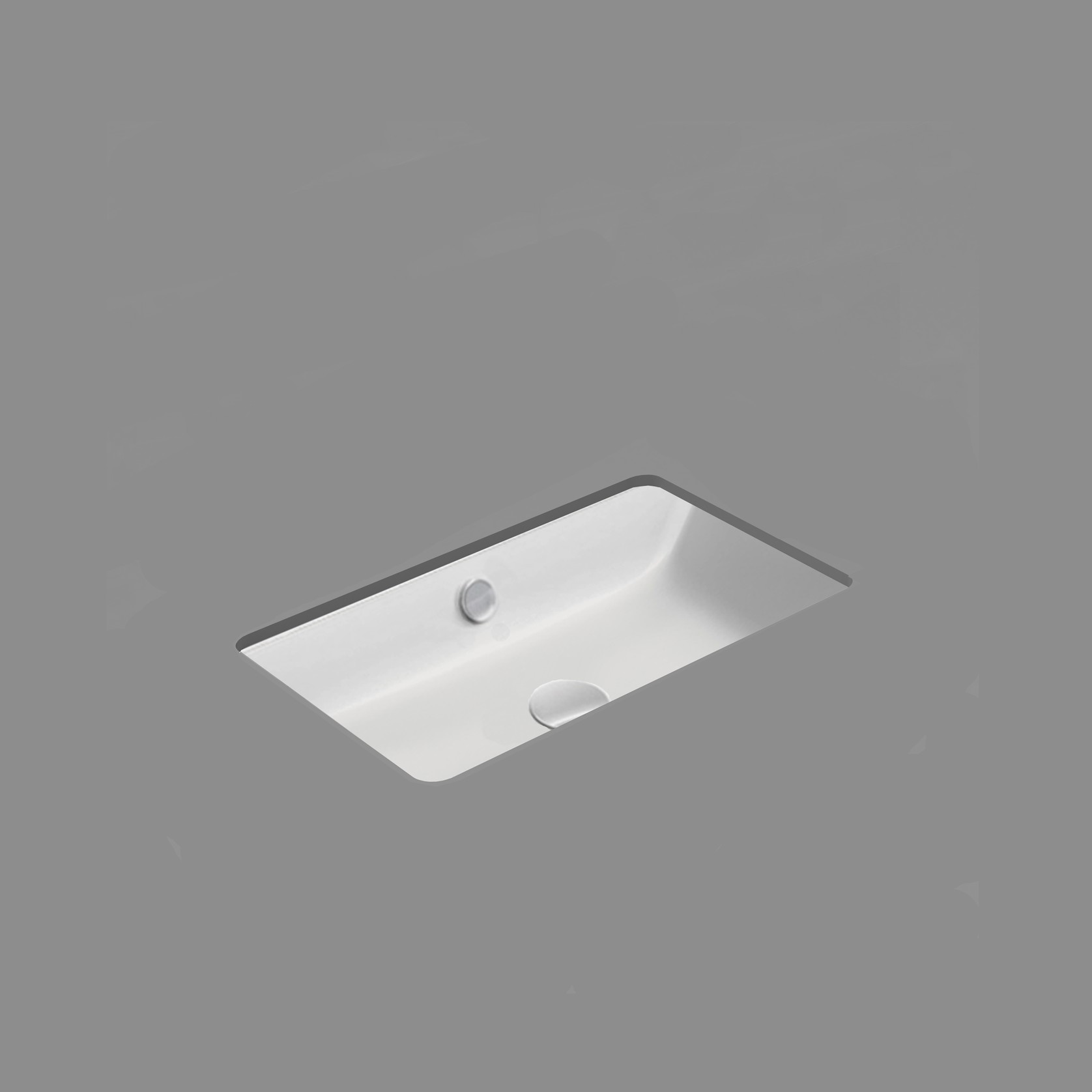 Kube X 60 Undermount Basin Gloss White gallery detail image