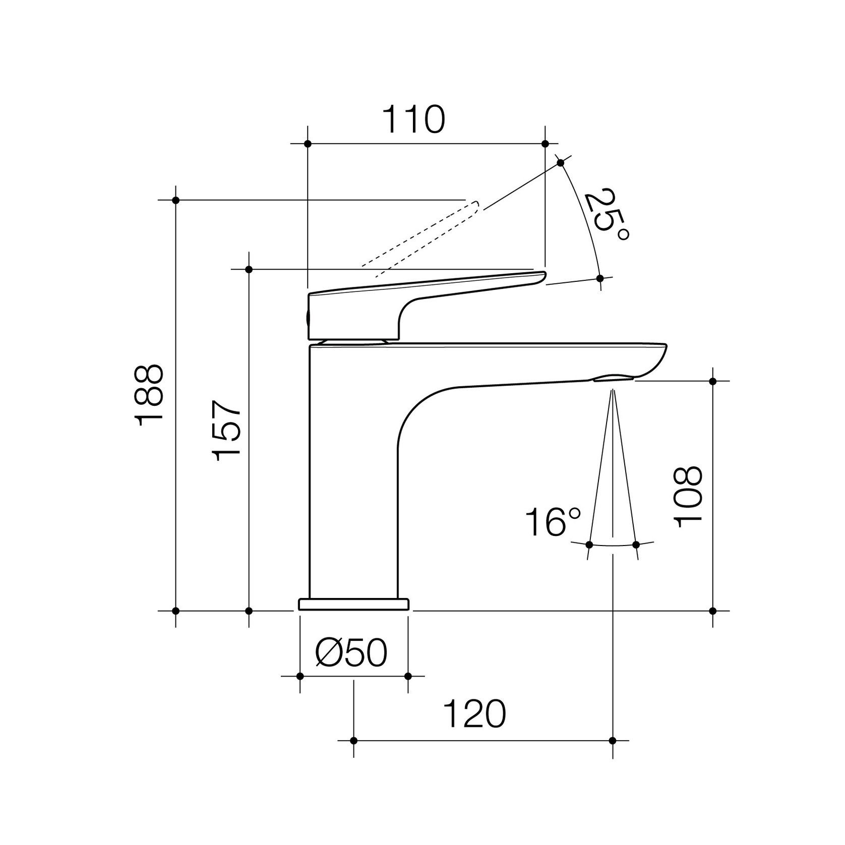 Contura II Basin Mixer | Brushed Nickel gallery detail image