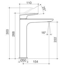 Contura II Tower Basin Mixer  | Chrome gallery detail image