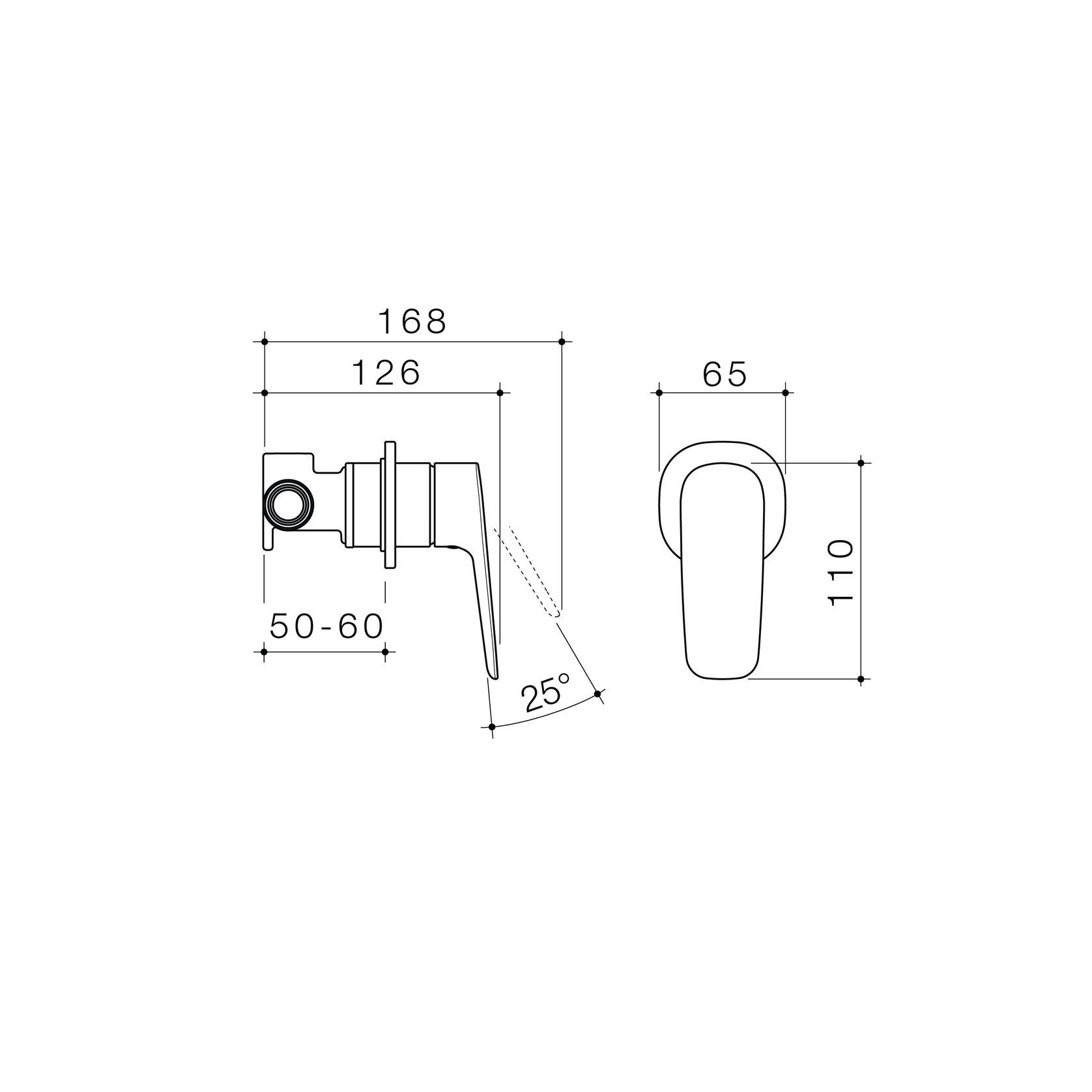 Contura II Bath/Shower Mixer  | Brushed Nickel gallery detail image