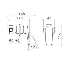 Contura II Bath/Shower Mixer  | Brushed Bronze gallery detail image