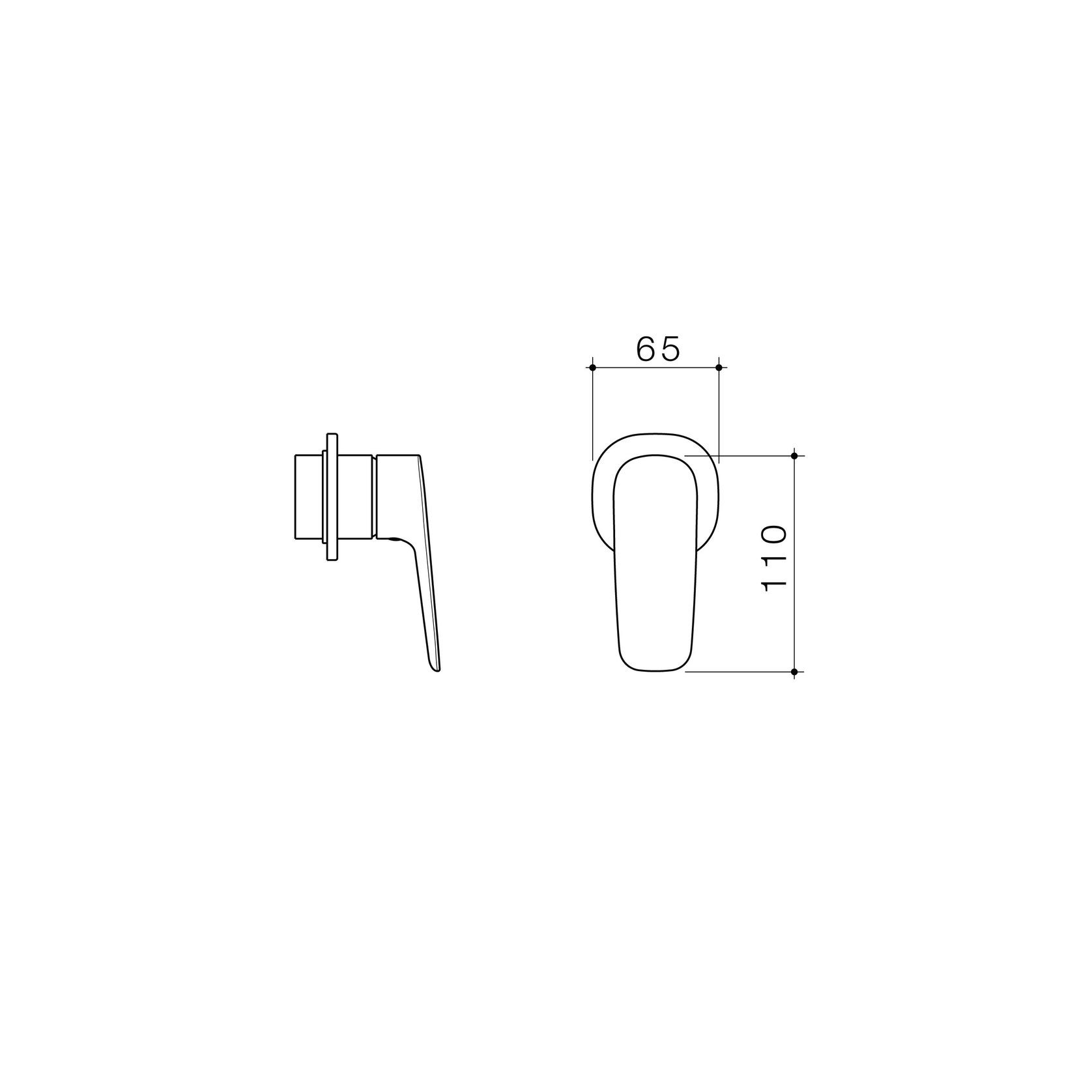 Contura II Bath/Shower Mixer  | Brushed Nickel gallery detail image
