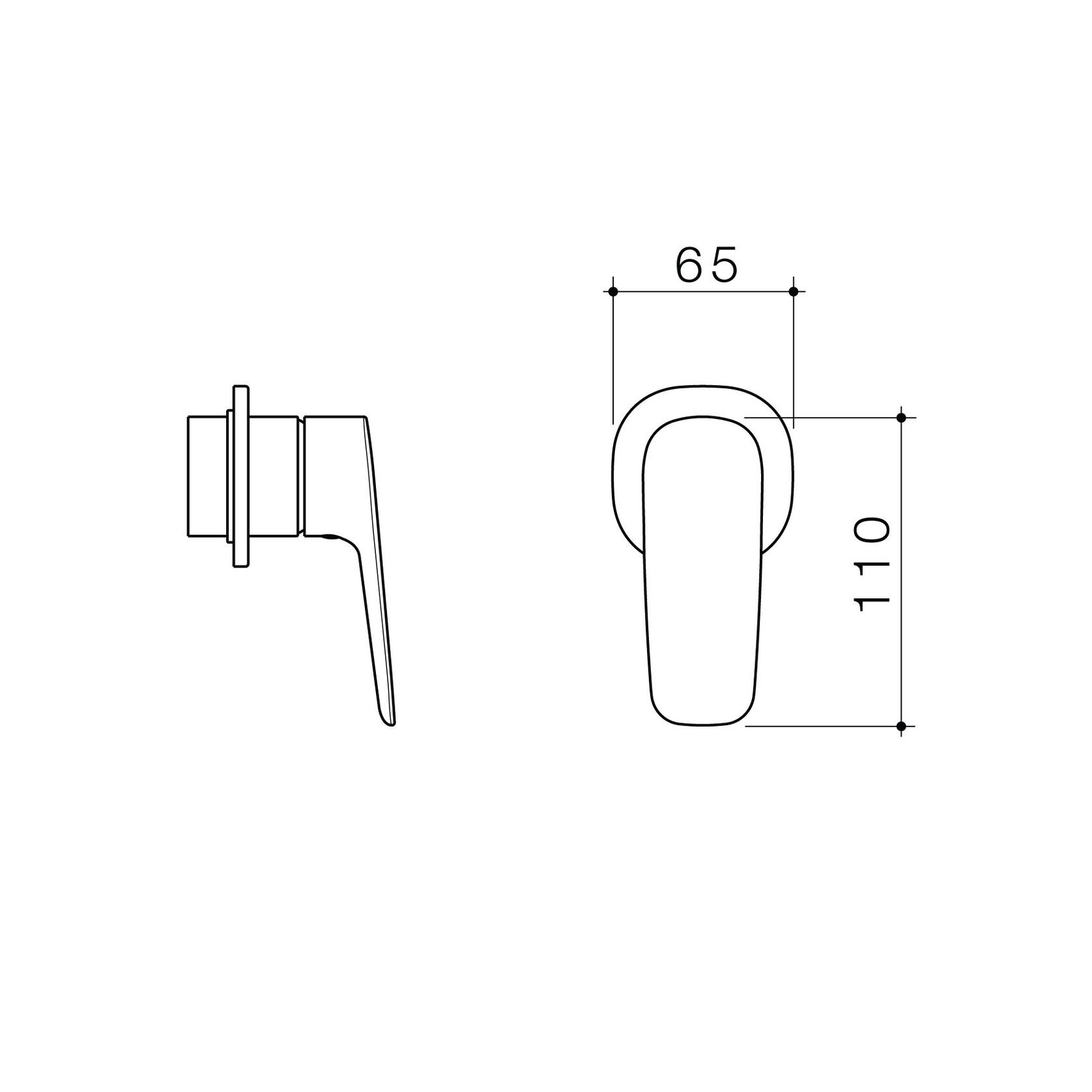 Contura II Bath/Shower Mixer  | Brushed Brass gallery detail image