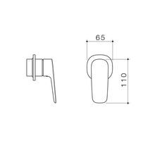 Contura II Bath/Shower Mixer  | Matte Black gallery detail image