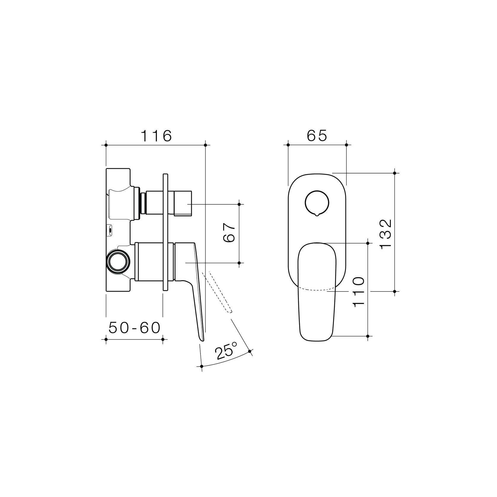 Contura II Bath/Shower Mixer with Diverter  | Brushed Bronze gallery detail image