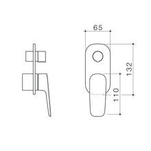 Contura II Bath/Shower Mixer with Diverter - Trim Kit  | Brushed Brass gallery detail image