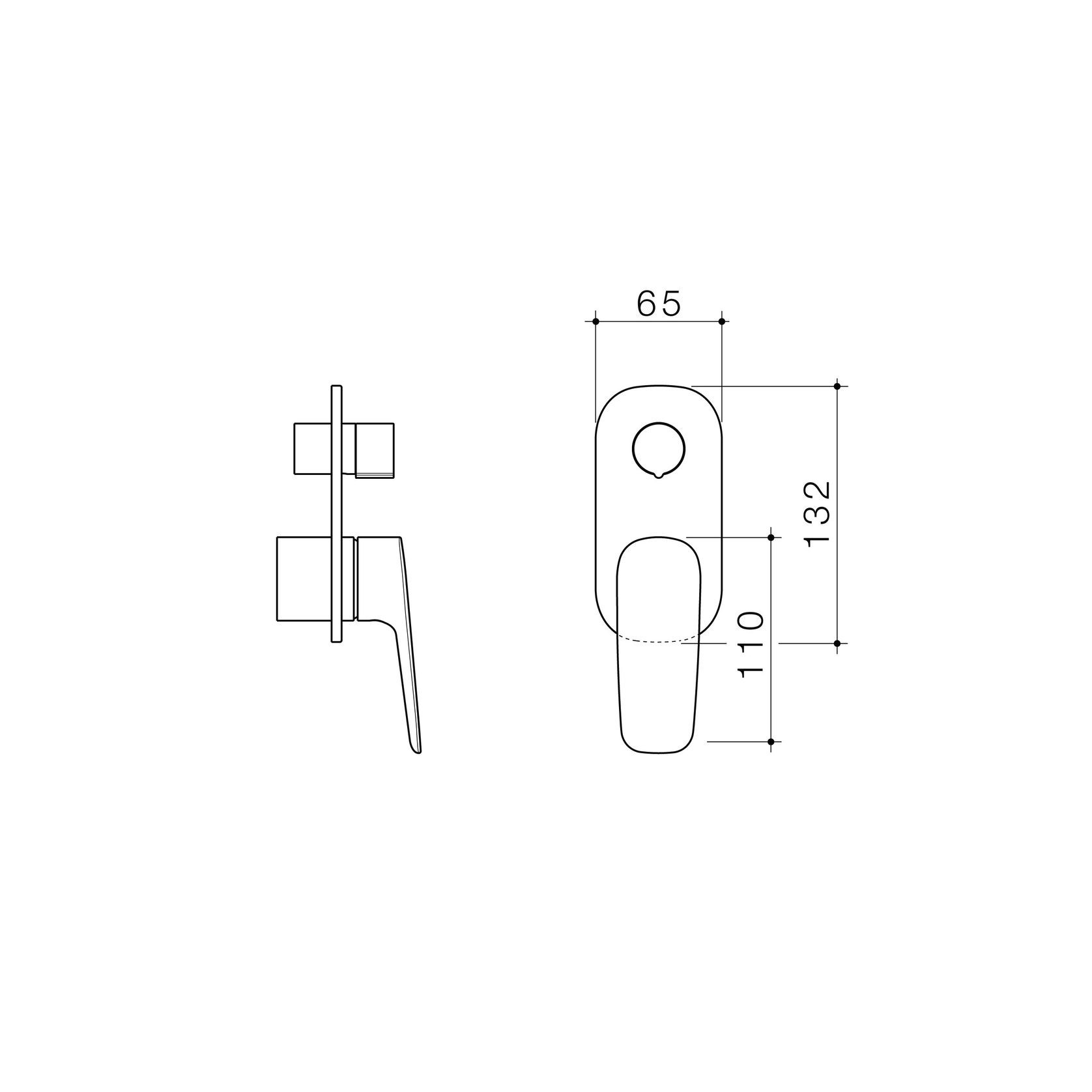 Contura II Bath/Shower Mixer with Diverter - Trim Kit  | Brushed Nickel gallery detail image