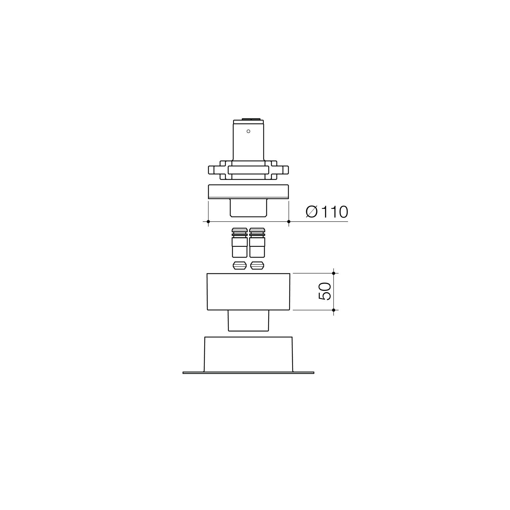 Contura II Freestanding Bath Filler - Rough-in Kit gallery detail image