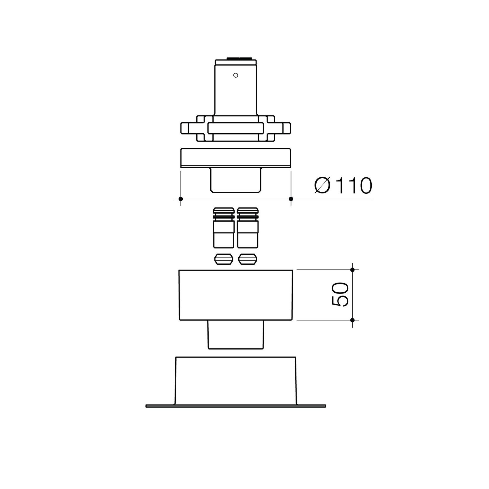Contura II Freestanding Bath Filler - Rough-in Kit gallery detail image