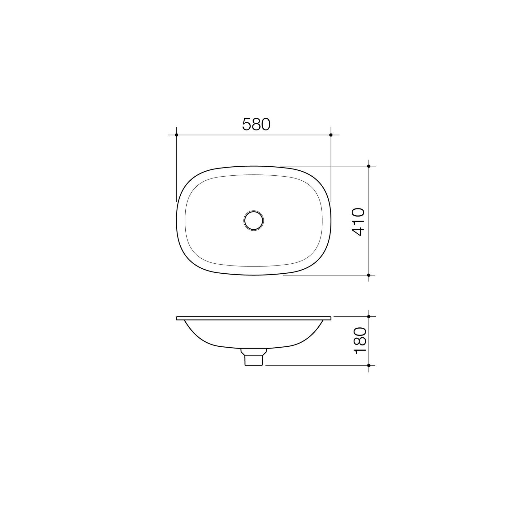 Contura II Undercounter Basin  | Matte White gallery detail image