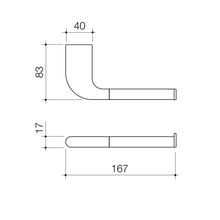 Contura II Toilet Roll Holder  | Matte Black gallery detail image