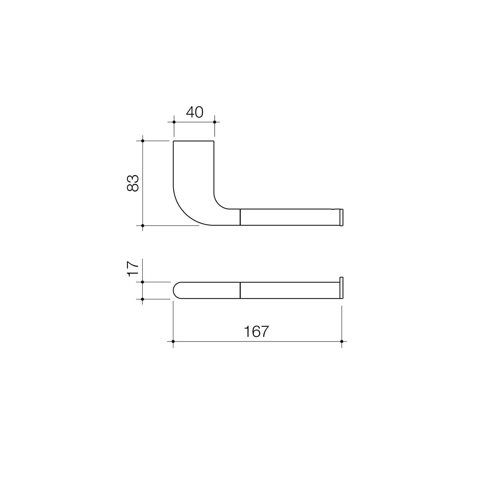 Contura II Toilet Roll Holder  | Matte Black gallery detail image