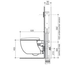Contura II Cleanflush® Wall Hung Invisi Series II® Suite GermGard® UC | Matte White gallery detail image