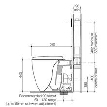 Contura II Cleanflush® Wall Faced Close Coupled BI Suite | Matte Clay gallery detail image