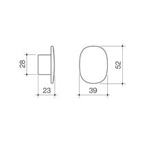 Contura II Robe Hook - Small  | Chrome gallery detail image