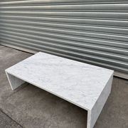 Waterfall Coffee Table - Carrara Marble | Natural Stone Co. gallery detail image
