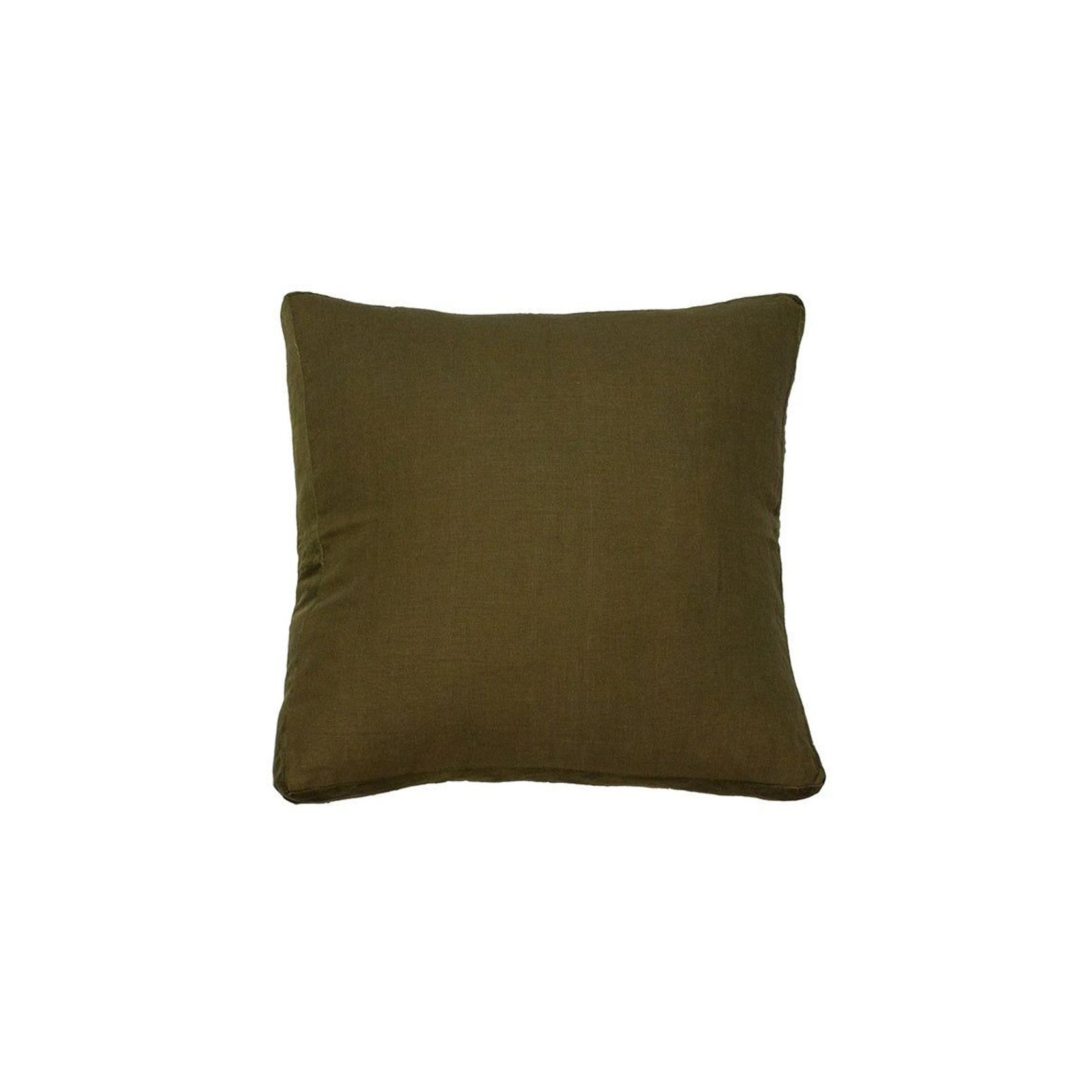 Essential Guerrilla Linen Velvet Gusset Cushion 60x60 gallery detail image