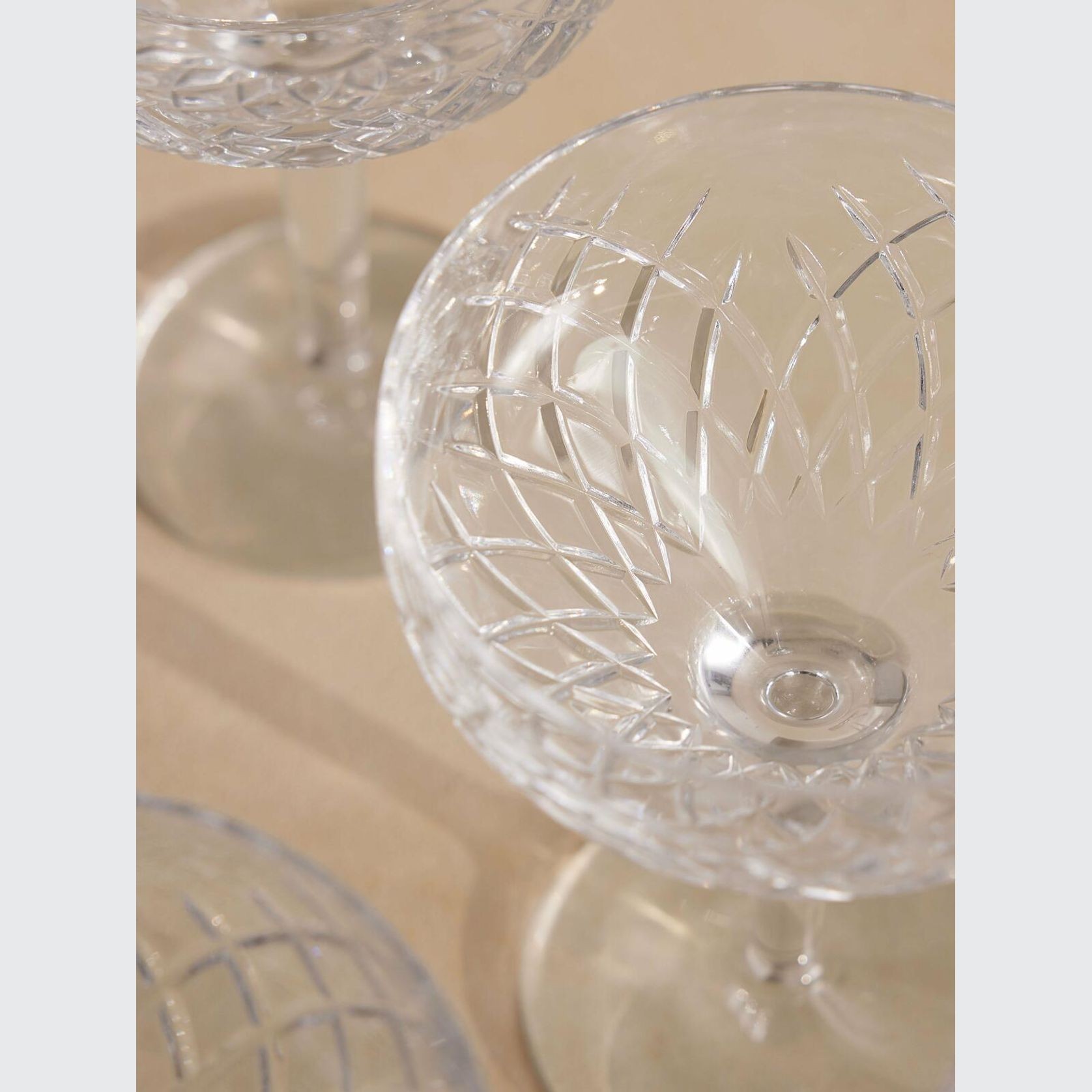 Soho Home | Barwell Cut Crystal Champagne Coup | Set 4 gallery detail image