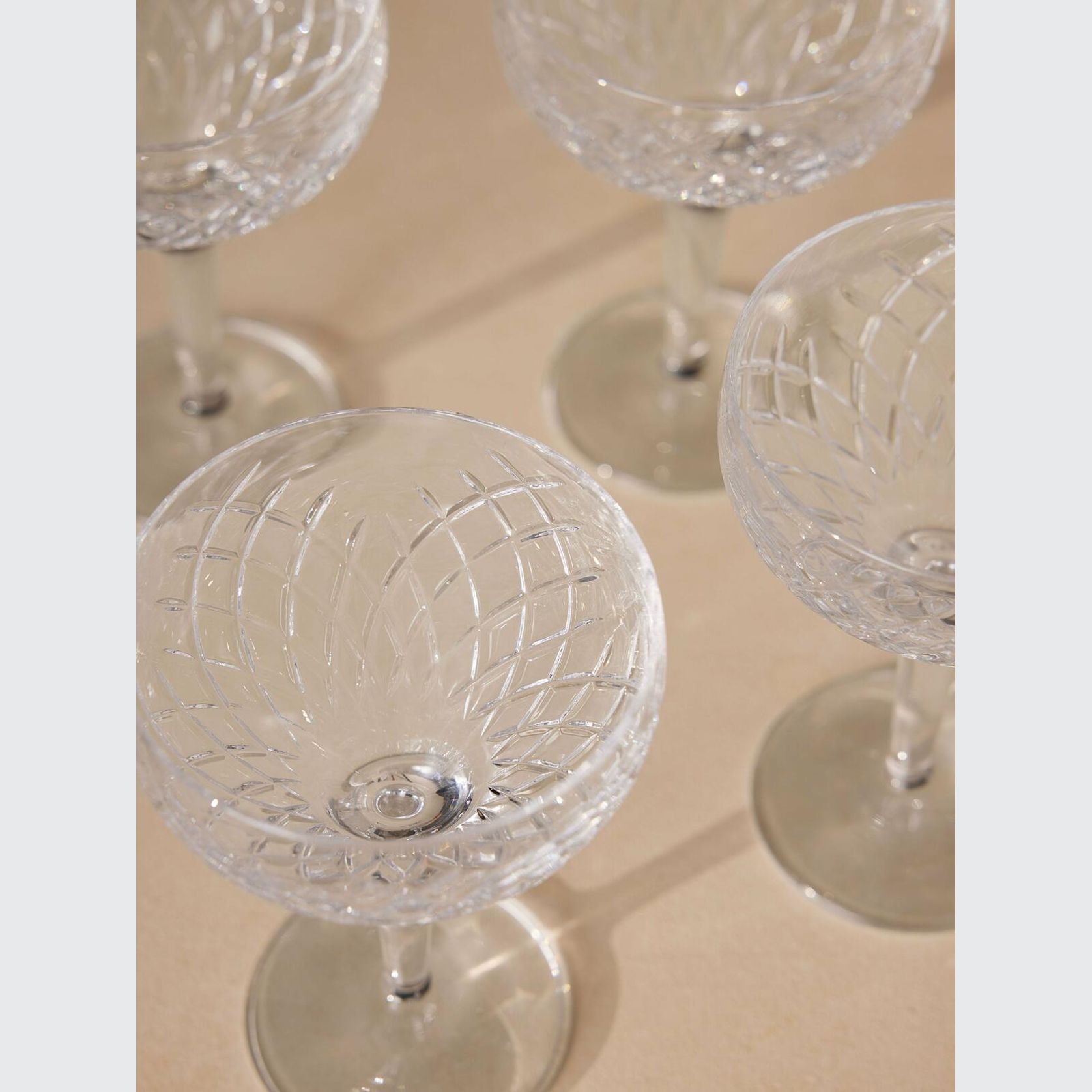 Soho Home | Barwell Cut Crystal Champagne Coup | Set 4 gallery detail image