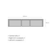 Ibis Outdoor Teak Left Arm Sofa gallery detail image