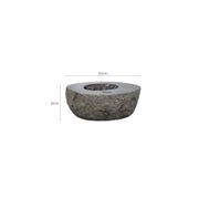 Boulder Outdoor Lpg Gas Fire Pit Table gallery detail image
