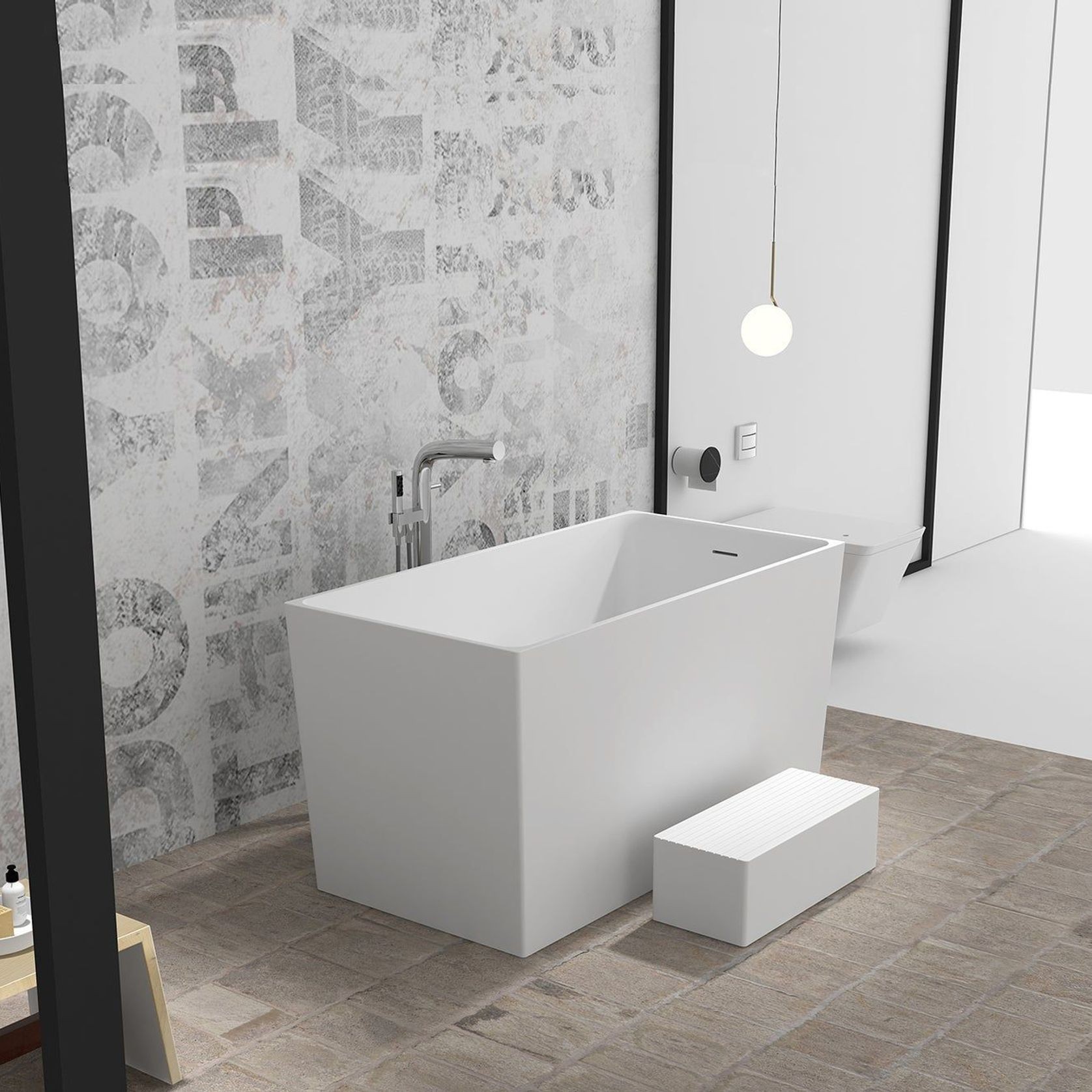 Gia Rectangle Japanese Soak Tub - 1350mm - G65198 gallery detail image