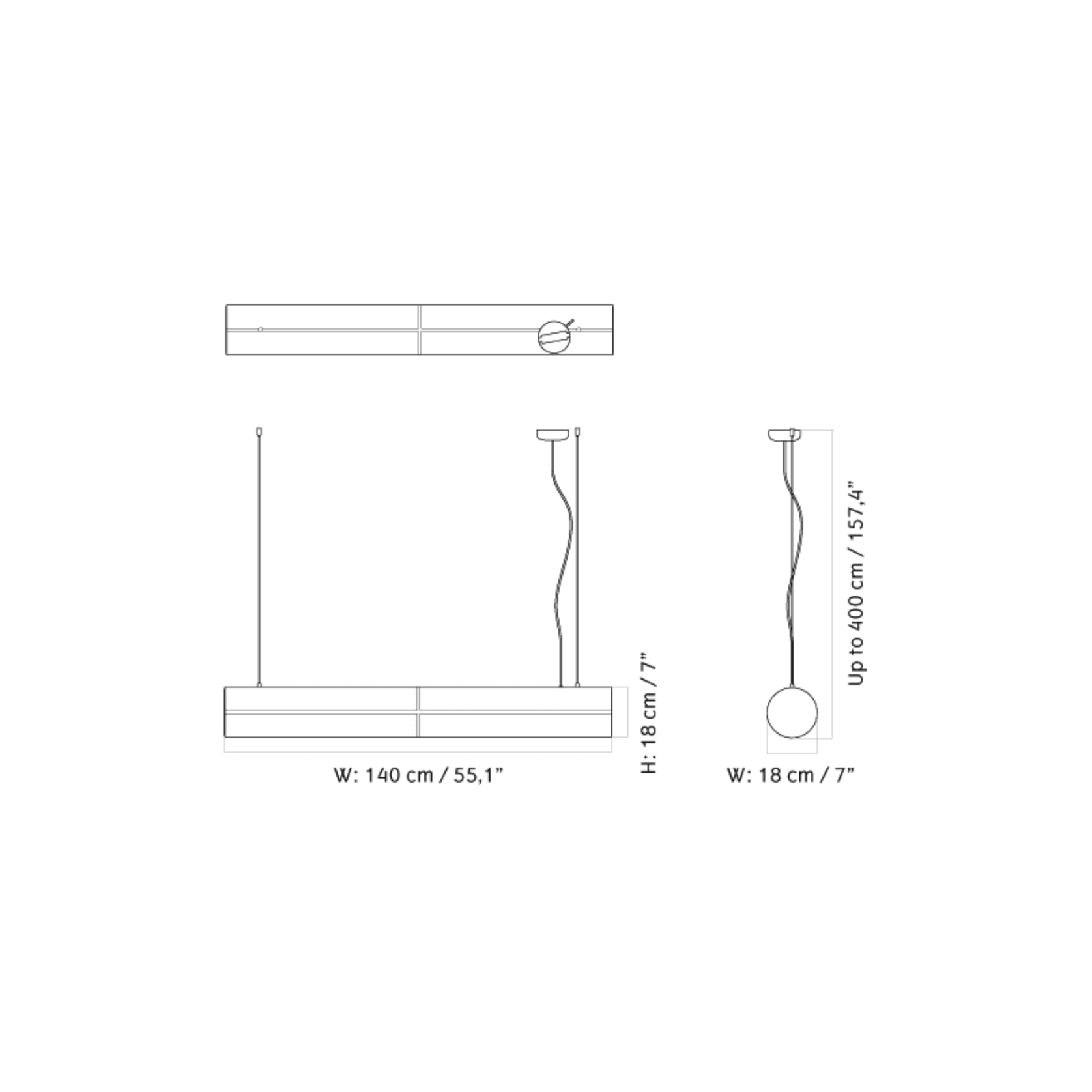 Hashira Linear Pendant Lamp gallery detail image