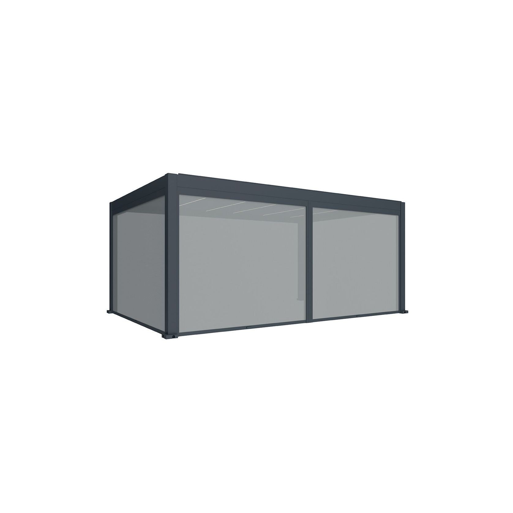 Retractable Shade Manual Blind For Tasman Wall Mounted Pergola gallery detail image