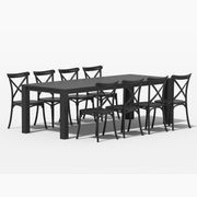 Ficus Table With Avis Chairs 9-Piece Outdoor Dining Set gallery detail image