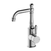 York Basin Mixer With Metal Lever Chrome gallery detail image