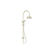 York Twin Shower With Metal Hand Shower Aged Brass gallery detail image