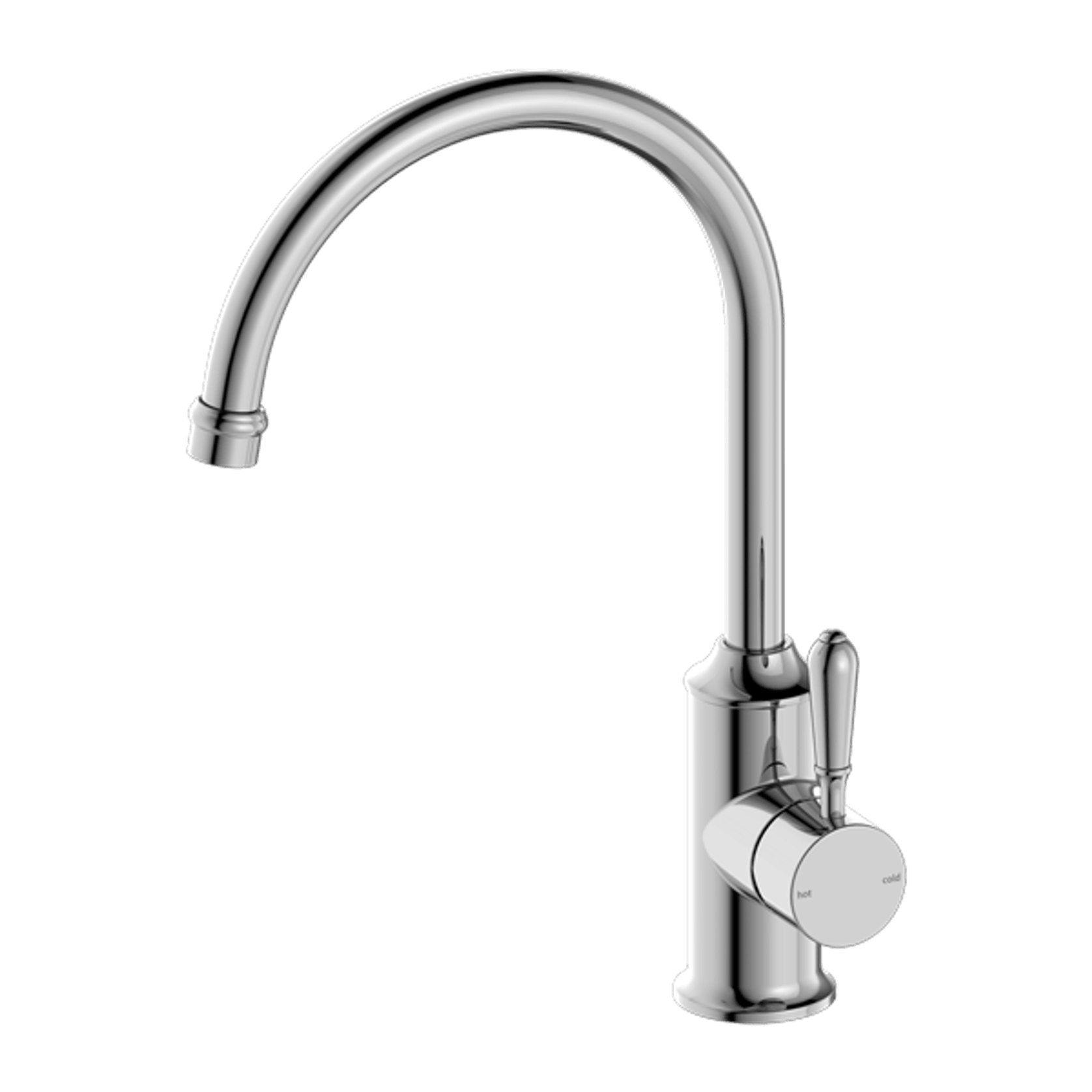 York Kitchen Mixer Gooseneck Spout With Metal Lever Chrome gallery detail image