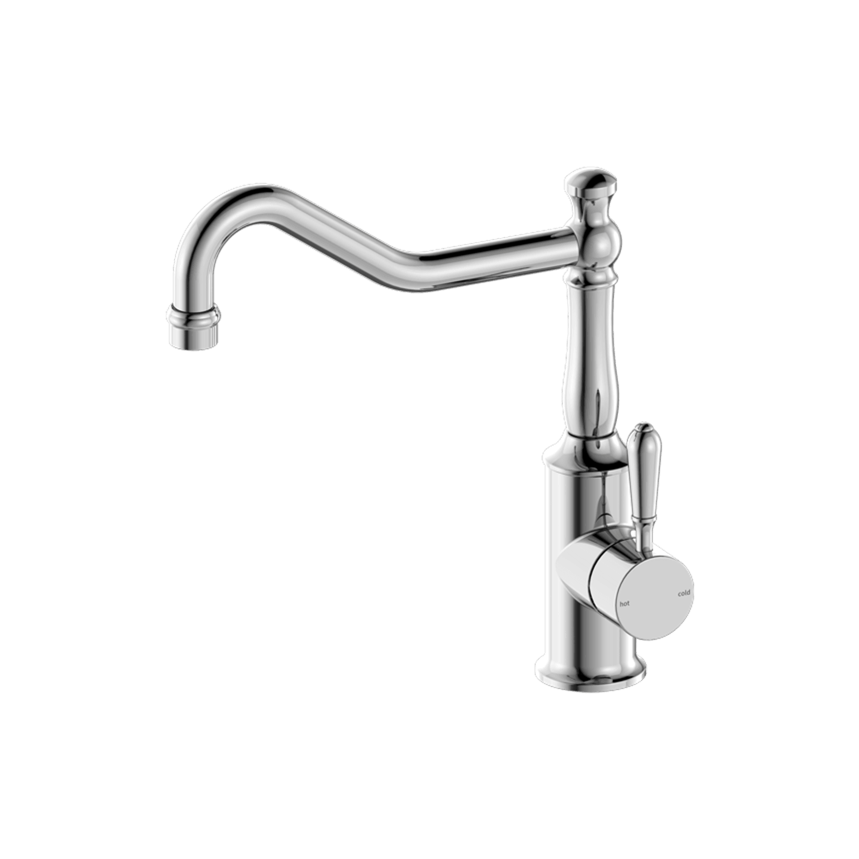 York Kitchen Mixer Hook Spout With Metal Lever Chrome gallery detail image