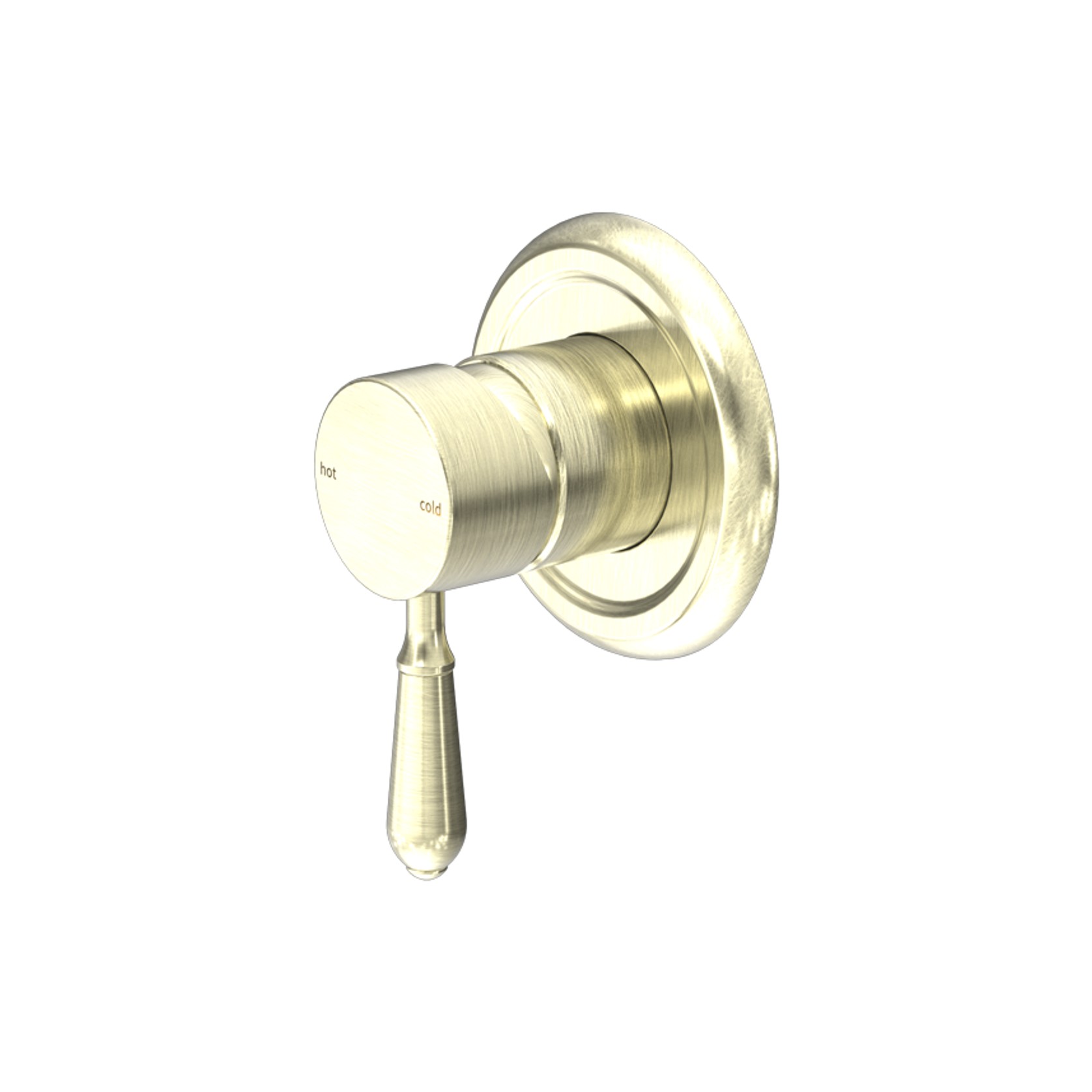 York Shower Mixer With Metal Lever Aged Brass gallery detail image
