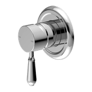 York Shower Mixer With Metal Lever Chrome gallery detail image