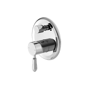 York Shower Mixer With Divertor With Metal Lever Chrome gallery detail image