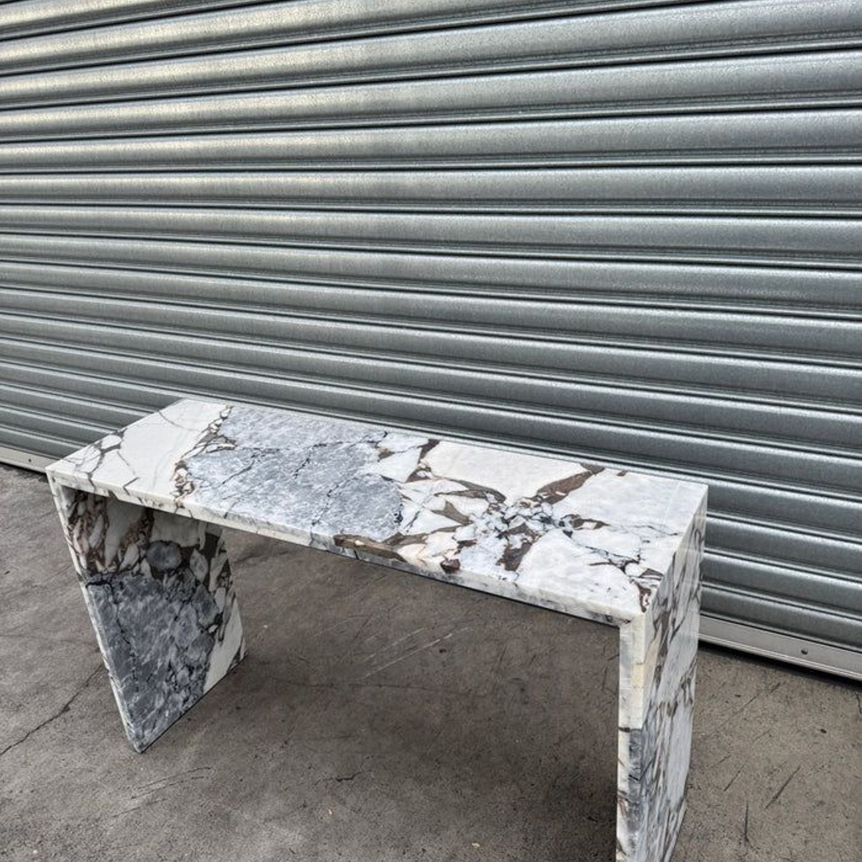 Waterfall Hallway Console - Milky Blue | Natural Stone Co. gallery detail image