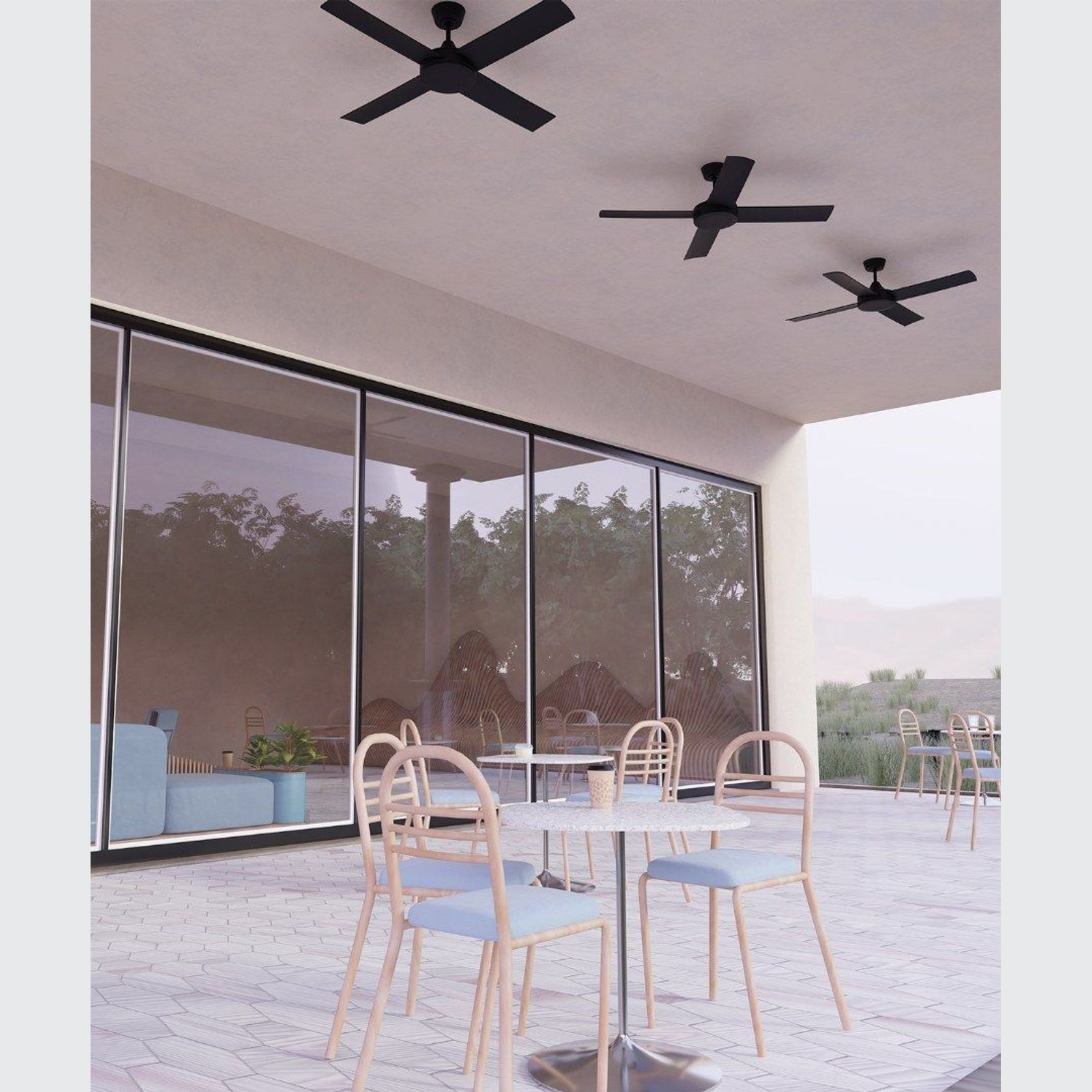 Breeze Silent DC Indoor/Outdoor Ceiling Fan gallery detail image