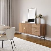 Kina Ripple Slatted Sideboard | 180cm | Light Walnut gallery detail image