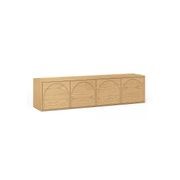 Aurora 4 Door Arch TV Entertainment Unit | Natural Oak gallery detail image