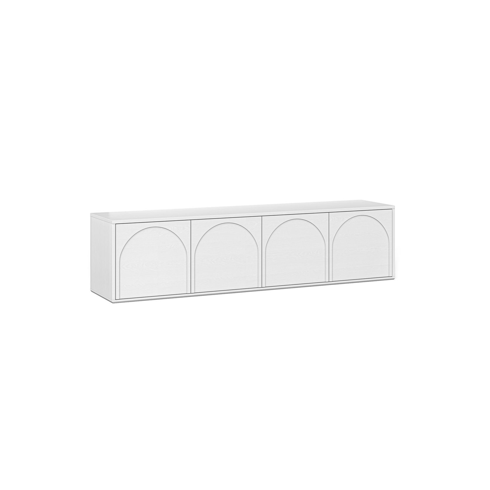 Aurora 4 Door Arch TV Entertainment Unit | White Oak gallery detail image