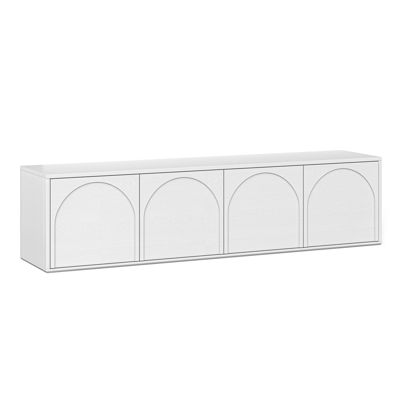 Aurora 4 Door Arch TV Entertainment Unit | White Oak gallery detail image