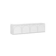 Aurora 4 Door Arch TV Entertainment Unit | White Oak gallery detail image