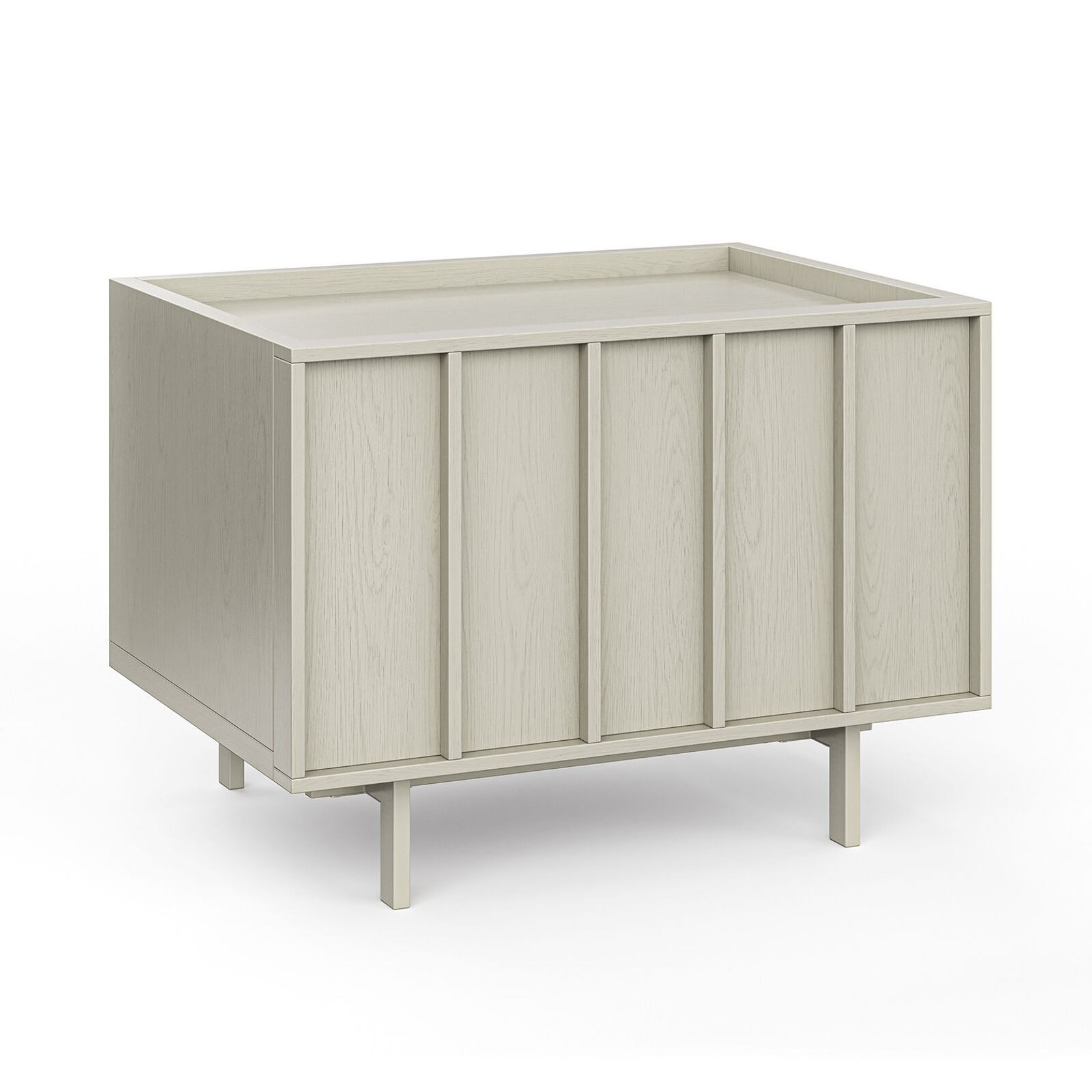 Linea 1 Drawer Bedside Table | Putty gallery detail image