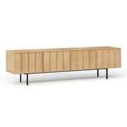 Linea 200cm TV Entertainment Unit | Natural Oak gallery detail image