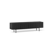 Linea 200cm TV Entertainment Unit | Black Oak gallery detail image