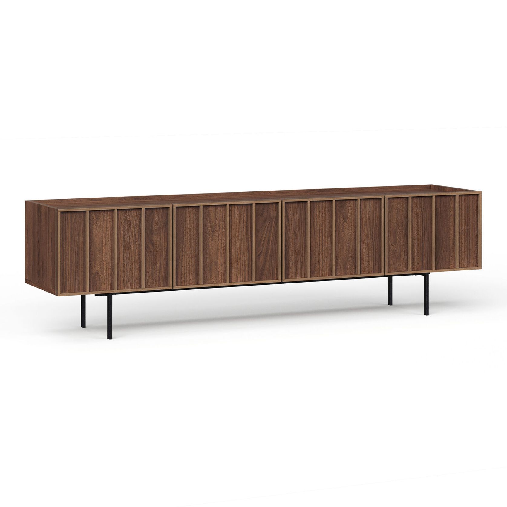 Linea 200cm TV Entertainment Unit | Light Walnut gallery detail image
